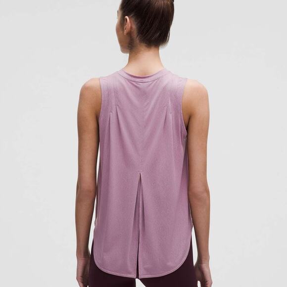 Lululemon Lightweight Split-Back Training Tank Top Size 14 Lavender Lux Purple - Picture 2 of 6